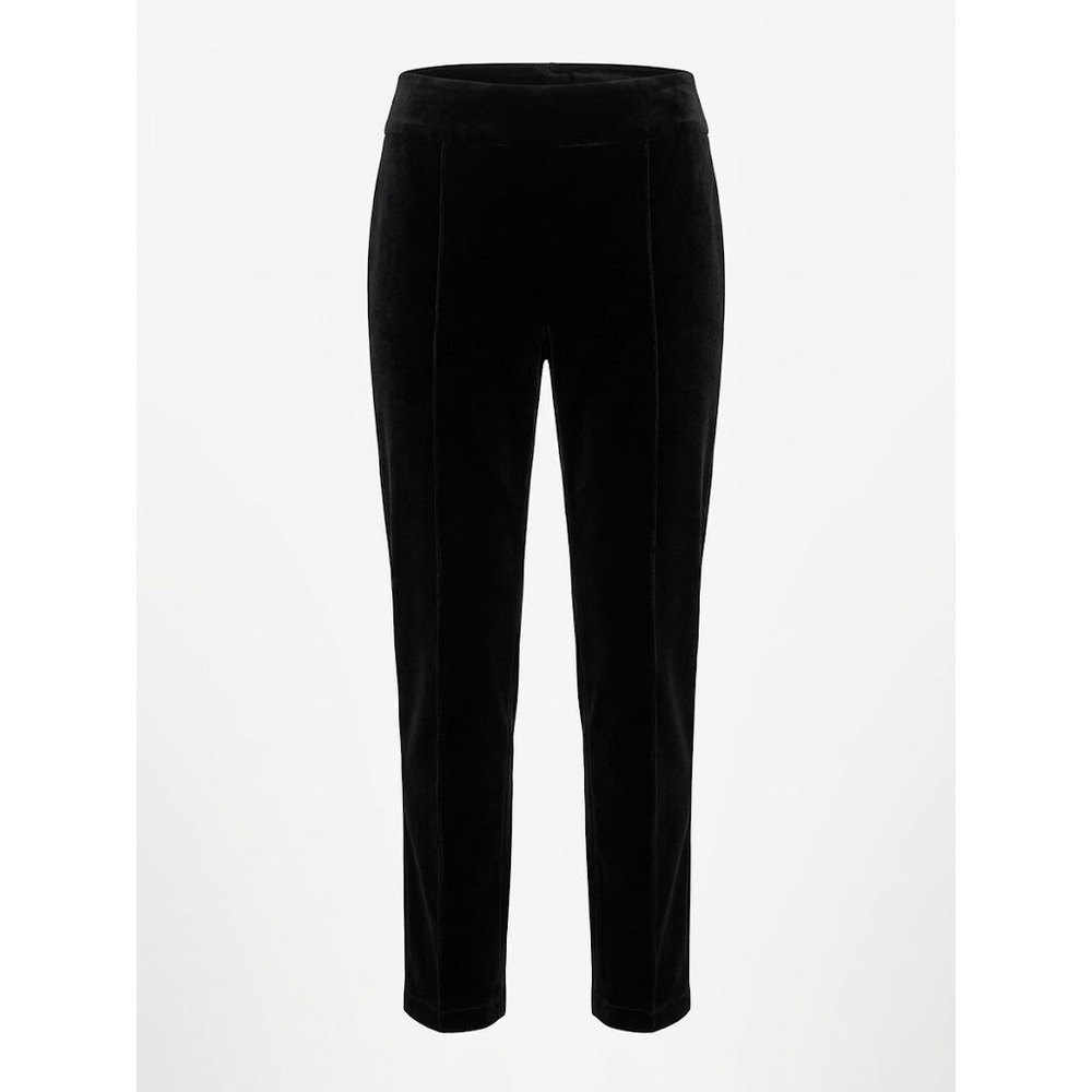 Giorgio Armani Black Velvet Tapered Leg Trousers IT 40 US 4 Italy